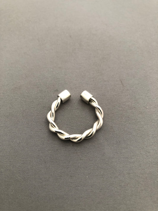 Solid silver Viking ring