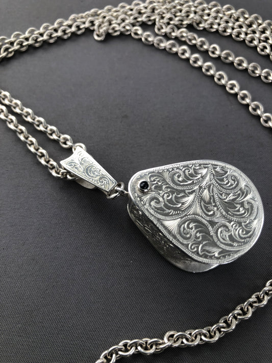 Solid silver handmade jewellers eye glass