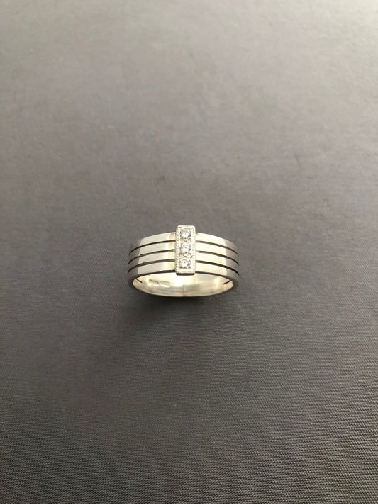 Men’s solid silver fully hand made ring 4
